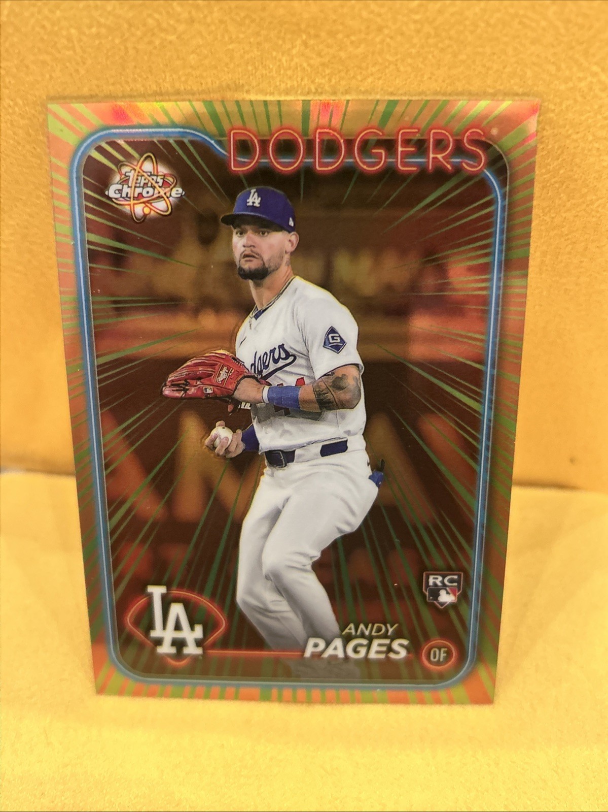 2024 Topps Chrome Update Series - Radiating Rookies Andy Pages #RR-26 (RC)