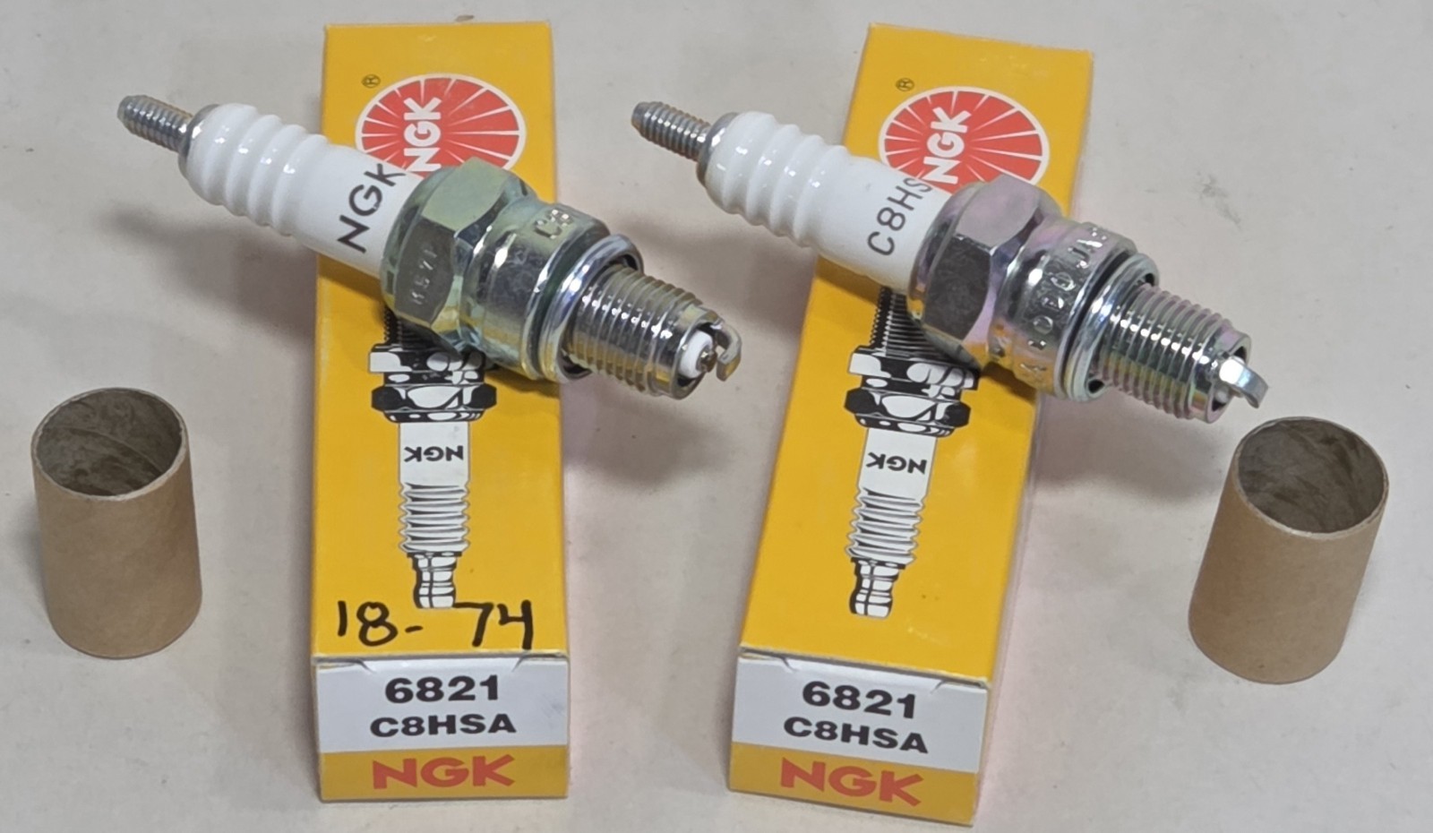 QTY 2 Genuine NGK C8HSA Replacement Spark Plug Parts 6821 Made in Japan NOS