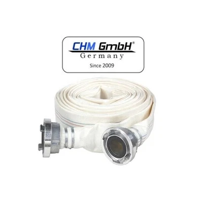 CHM GmbH® Bauschlauch 2" 30m 8 Bar mit C-Storz Anschlüsse