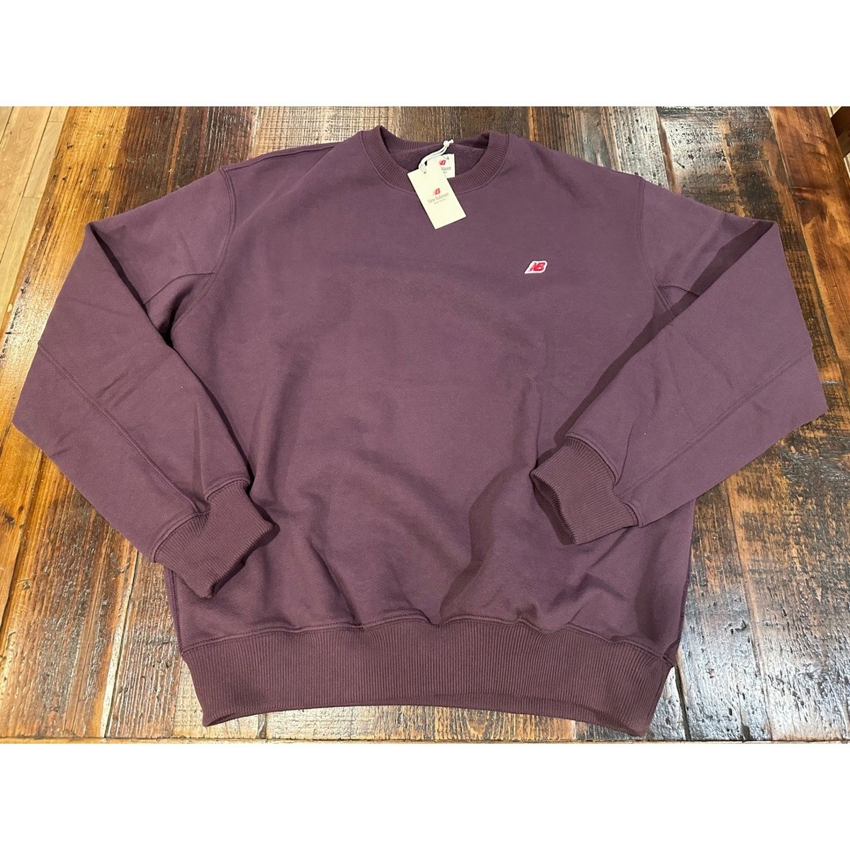 New Balance Made in USA Crewneck Sweatshirt Plum Purple MT43541 