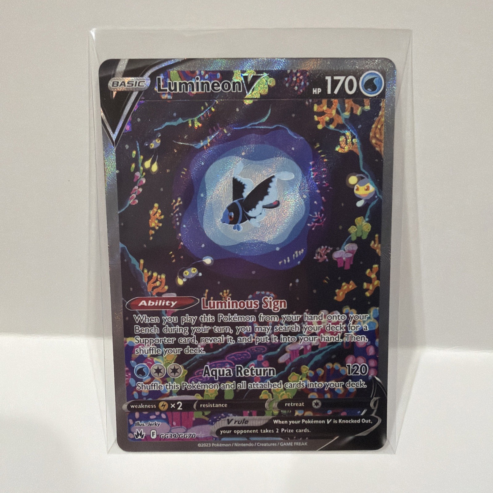 Pokemon TCG | Lumineon V GG39/GG70 | Galarian Gallery | Ultra Rare | NM