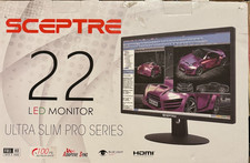 SCEPTRE LED 22" ULTRA SLIM PRO SERIES 100HZ LED MONITOR - NEW / OPEN BOX