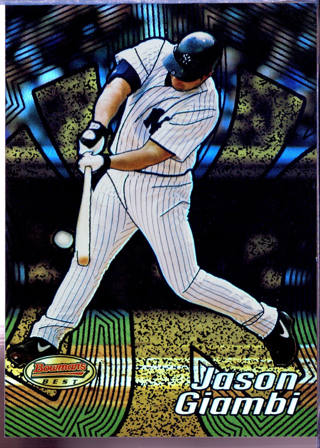 2002 Bowman's Best #26 Jason Giambi Blue /300 NM