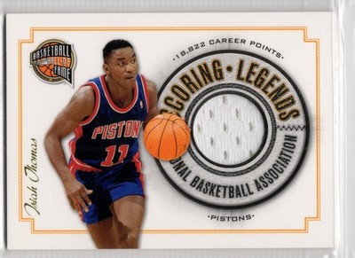 2009-10 Panini Hall of Fame Scoring Legends 12 Isiah Thomas Pistons 075/199