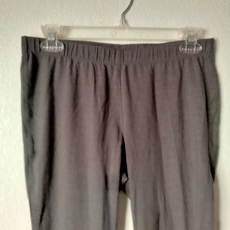 Leggings para mujer Faded Glory talla M gris cintura elástica elásticos informales tejidos Foto 2 de 4