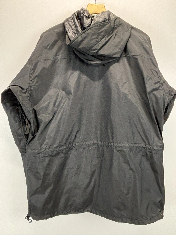 De Colección Para Hombre Ralph Lauren Polo Deportivo Nylon Chaqueta de Lluvia Mediana Negra Capucha LEER 90’s Foto 2 de 4