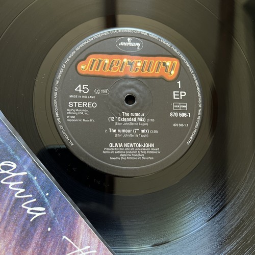 "Álbum de vinilo Olivia Newton-John de 12"" pulgadas The Rumour Import Record" - Imagen 6 de 6