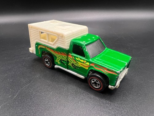 Hot Wheels Vintage Backwoods Bomb Green Redlines RL Flying Colors Original Nice! - Picture 2 of 4