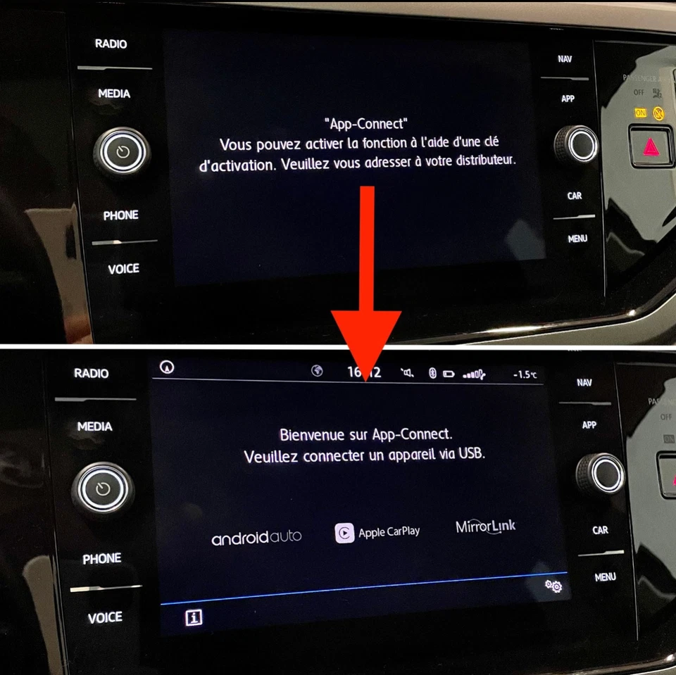 Activation Apple CarPlay | Volkswagen MST2 Delphi & Technisat - Image 2 of 2