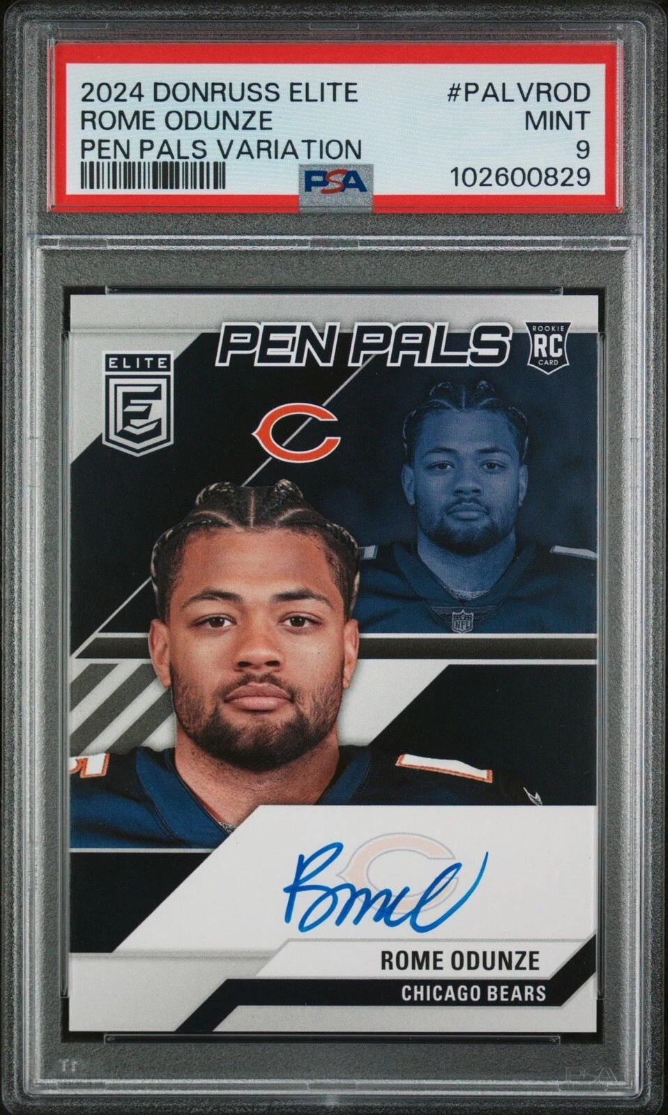 Rome Odunze Panini Donruss Elite Pen Pals Variation #PALVROD Base