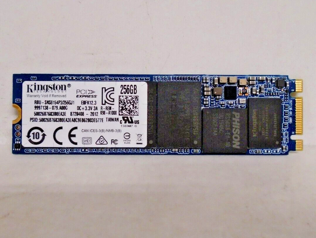 Used Kingston RBU-SNS8154P3/256GJ1 Solid State Drive | M.2 / 256GB 
