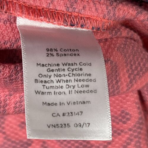 Talbots Damen Kleid ärmellos geometrisch 20 W rosa schwarz Blumen Schnörkelblatt - Bild 11 von 12