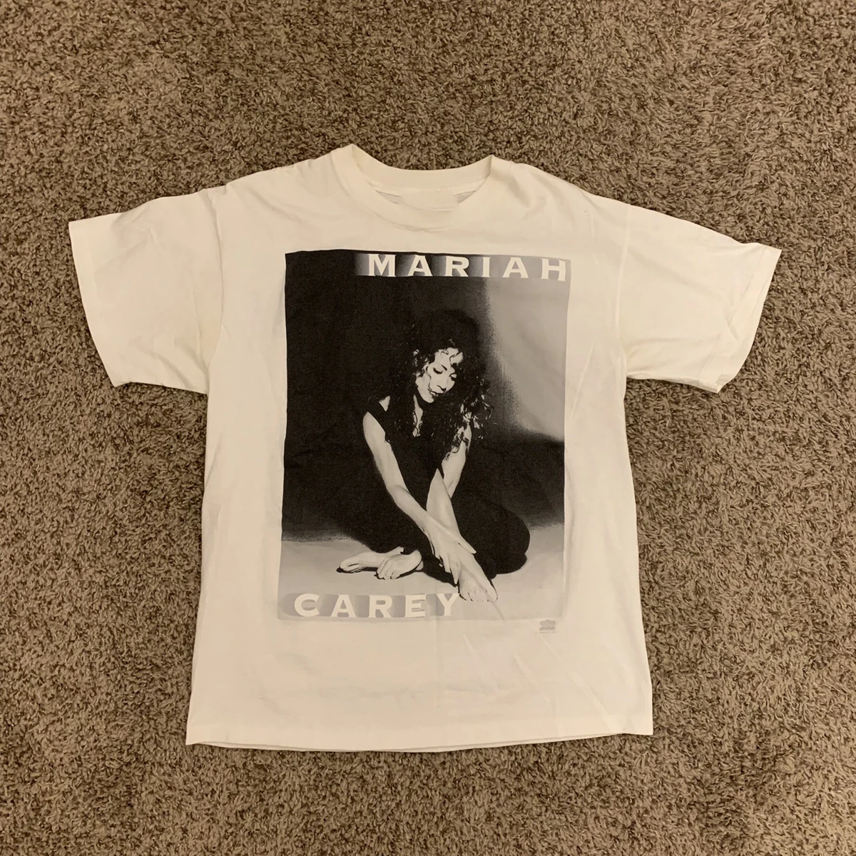 T-shirt Mariah Carey Brazil Tour 2024 - Homme, Taille S, Blanc, Neuf Avec étiquette