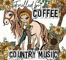 Country Music/Coffee, Mouse Pad, Sublimated, Can Personalize/Made to Order mp99