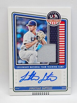 2023 Panini Stars & Stripes Collegiate Camp Patch Auto - JONATHAN SANTUCCI