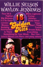 Willie Nelson, Waylon Jennings - 18 Golden Hits (Cass, Comp, Dol) (Very Good Plu