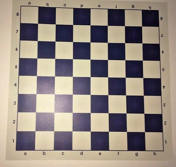 Analysis 12 Vinyl Chess Board - Blue