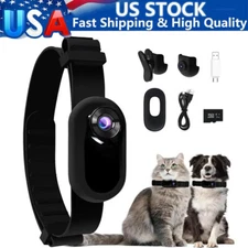  32GB SD Card with Cat Camera Collar 1080P Dog Tracker Collar Mini Action Camera