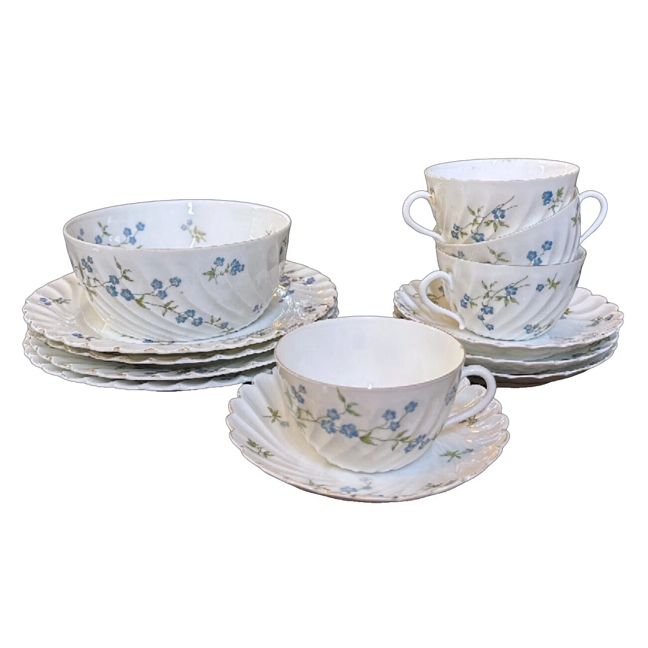 Porcelana Cuenco Floral Servicio de Cena Conjuntos