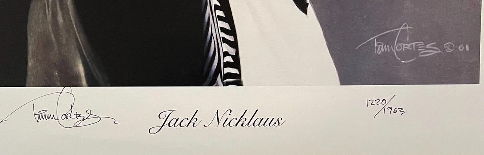 Póster numerado litografía de golf Jack Nicklaus firmado por Jim Cortés Foto 4 de 4