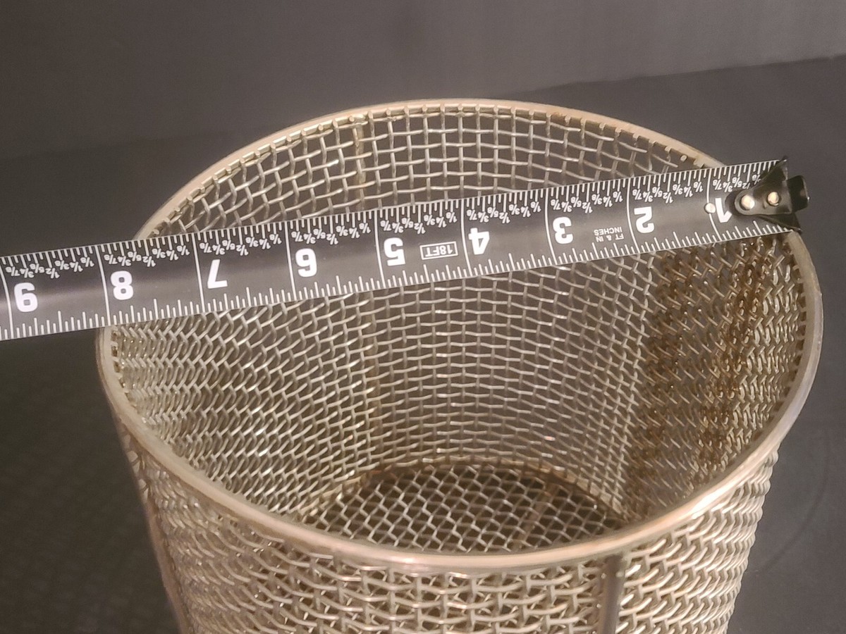 Round Stainless Steel Hvy Duty Wire Mesh Basket 1/4