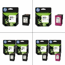 Genuine Original HP 302XL Black / Colour High Capacity 8ml Ink Cartridges