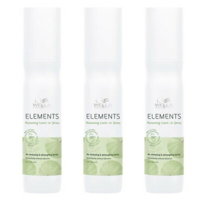 Wella Elements Renewing Leave In Spray 3x 150 ml Pflegendes / entwirrendes Spray