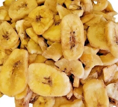 BANANA CHIPS small animal food bird treats rodent feed pet fruit slices snacks - Image 1 of 3