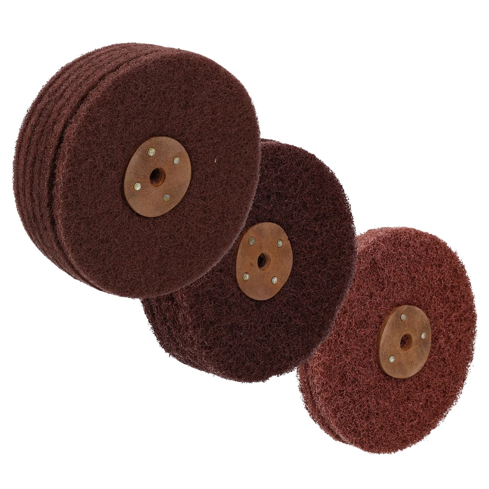 AB TOOLS 6" Fine / Medium / Coarse Abrasive Scotch Mop Rust Paint Removal Polishing