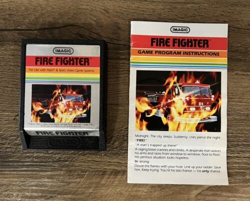 Cartouche de pompier (Atari 2600, Imagic) + manuel, travaux propres et éprouvés - Photo 1/4