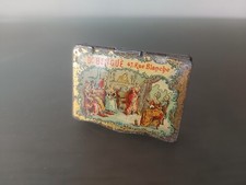 Boite en tôle litho d'allumettes pyrogène baume Bengué