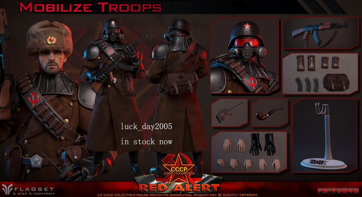 FLAGSET FS-73046 Red Alert Soviet USSR Army Soldier Mobilize FLAGSET FS-73046 Red Alert Soviet USSR Army Soldier Mobilize