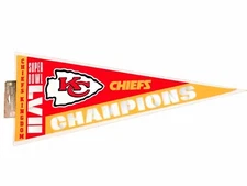 KC Chiefs Super Bowl LVII 57 Champions Pennant Kansas City Wool Roll & Go Pro