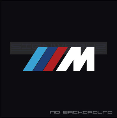 M Decal Sticker Logo  M1 M2 M3 M4 M5 MX5 MZ4 X3 X5 M8 M2C BMW Multi Color Pair
