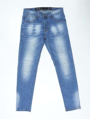 Cross Hatch Damen Skinny Jeans blau Baumwollmischung Größe W32 L30