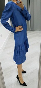 asymmetrical denim dress