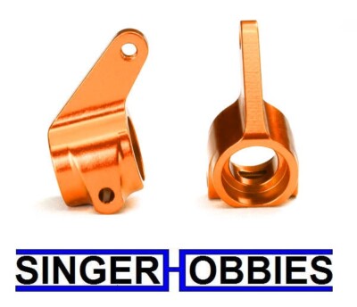 Traxxas 3636T 6061-T6 Orange-anodized Aluminum Steering Blocks (2) Slash/ST TRA1
