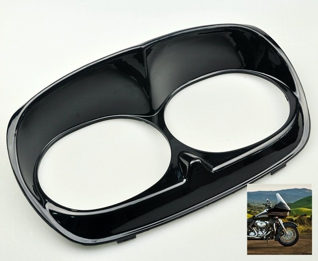 For Harley Road Glide 19982013 Scowl Headlight Bezel Motorcycle Glossy