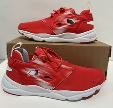 REEBOK WOMEN'S FURYLITE RED WHITE SHOES SIZE 7.5