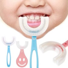 Baby Toothbrush Children 360 Degree U-shaped Brush Silicone Kids Teeth Oral Care