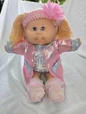 2004 Cabbage Patch Kids 18" Girl Doll Blonde Hair Blue Eyes Big Smile HM=PA6