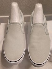 Women's White Slip On Vans Size 6 US
