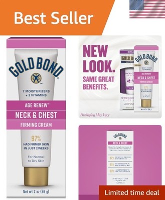 Age Renew Neck & Chest Firming Cream - 2oz Moisturizer with Hyaluronic Acid