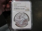 2016 American Silver Eagle 30th ANNIVERSARY 1 oz .999 MS 70 NGC US #4564040-164
