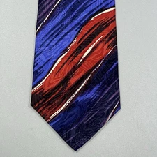 Mark Ferrier 100 % Silk Abstract Retro Colors and Patterns Neck Tie NWT 58" Long