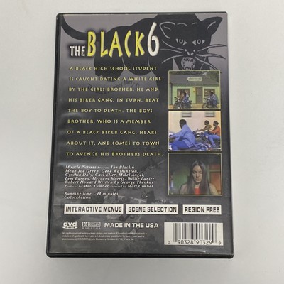 The Black 6 (1973 DVD) Mean Joe Green Action Movie Region Free! | eBay