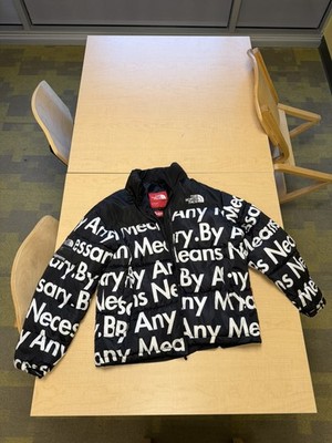 Supreme The North Face puffer Jacket extra large By Any Means Necessary TNF 