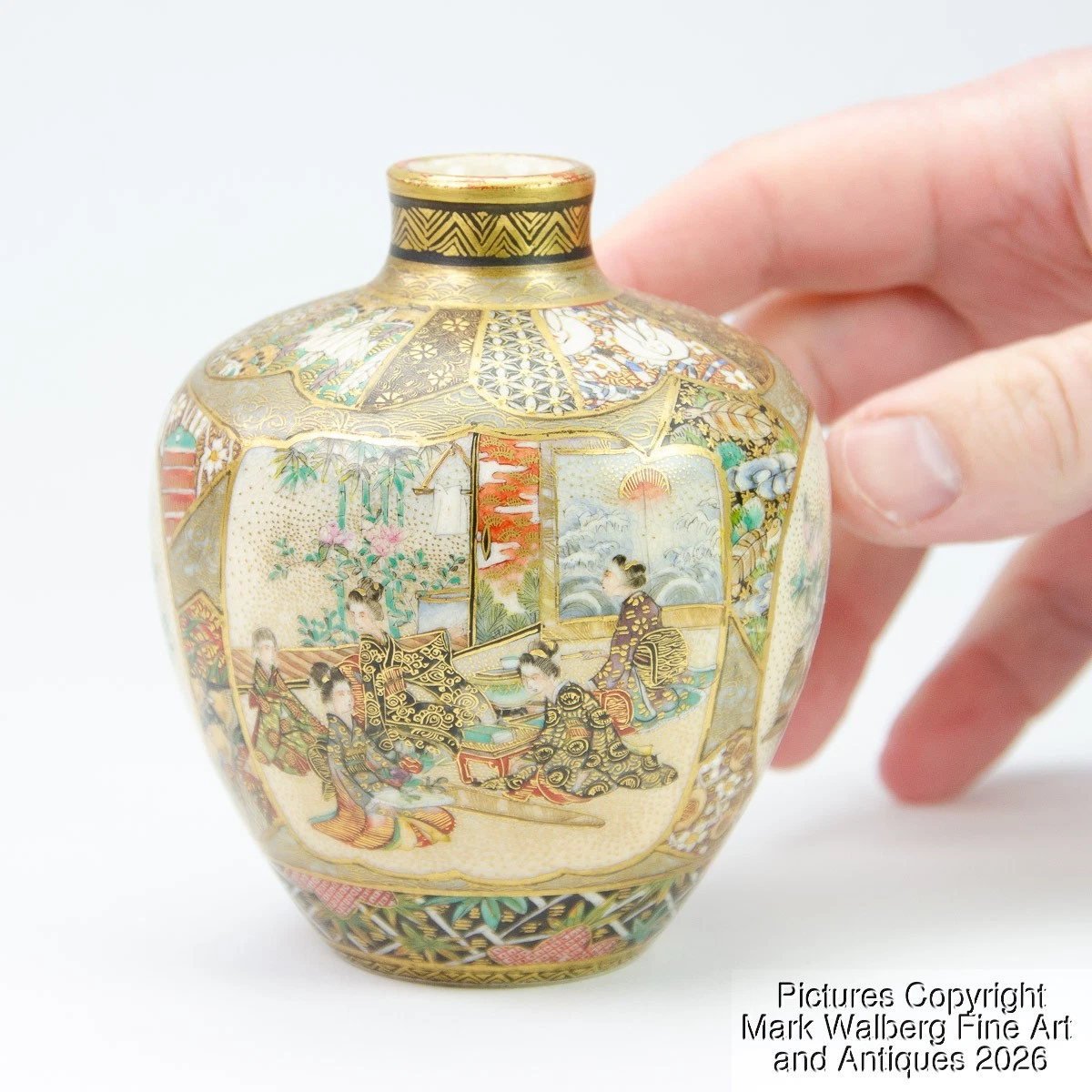 萨摩在日本古董花瓶| eBay