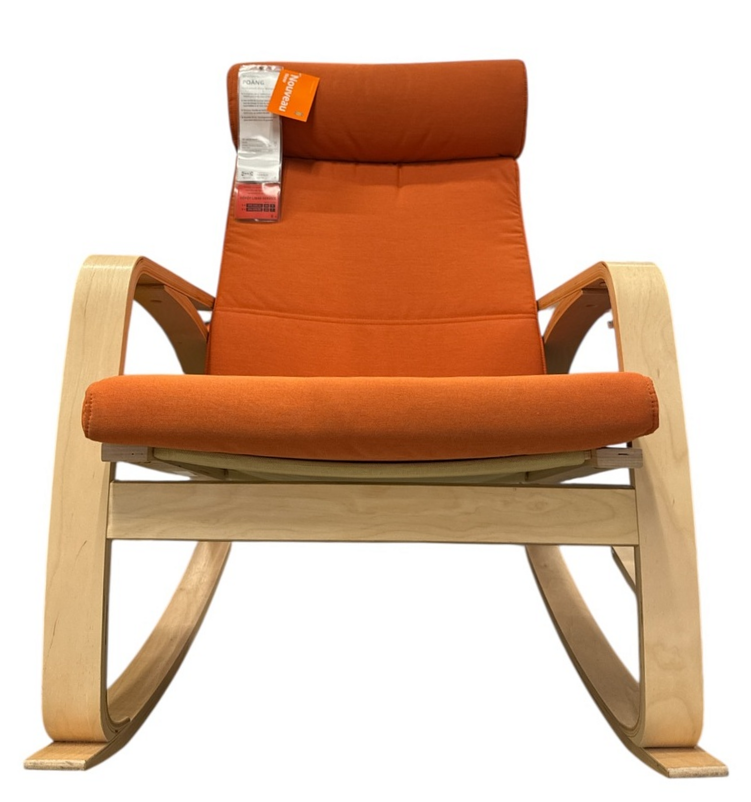 Brand New IKEA POANG Armchair Cushion ONLY Knisa Bright Orange