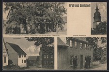 AK Sohnstedt bei Vieselbach, Gasthaus Sohnstedt von Ernst Müller, Schule Sohnst 